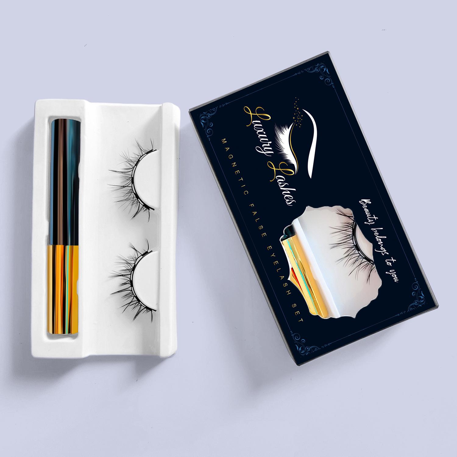 

Magnetic Eyeliner & Mascara Set with Curler: Russian Curl, 3 Pairs Eyelashes