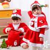 Long Sleeve Santa Claus Cosplay Costume Hat Kids Cosplay Clothes  Decor