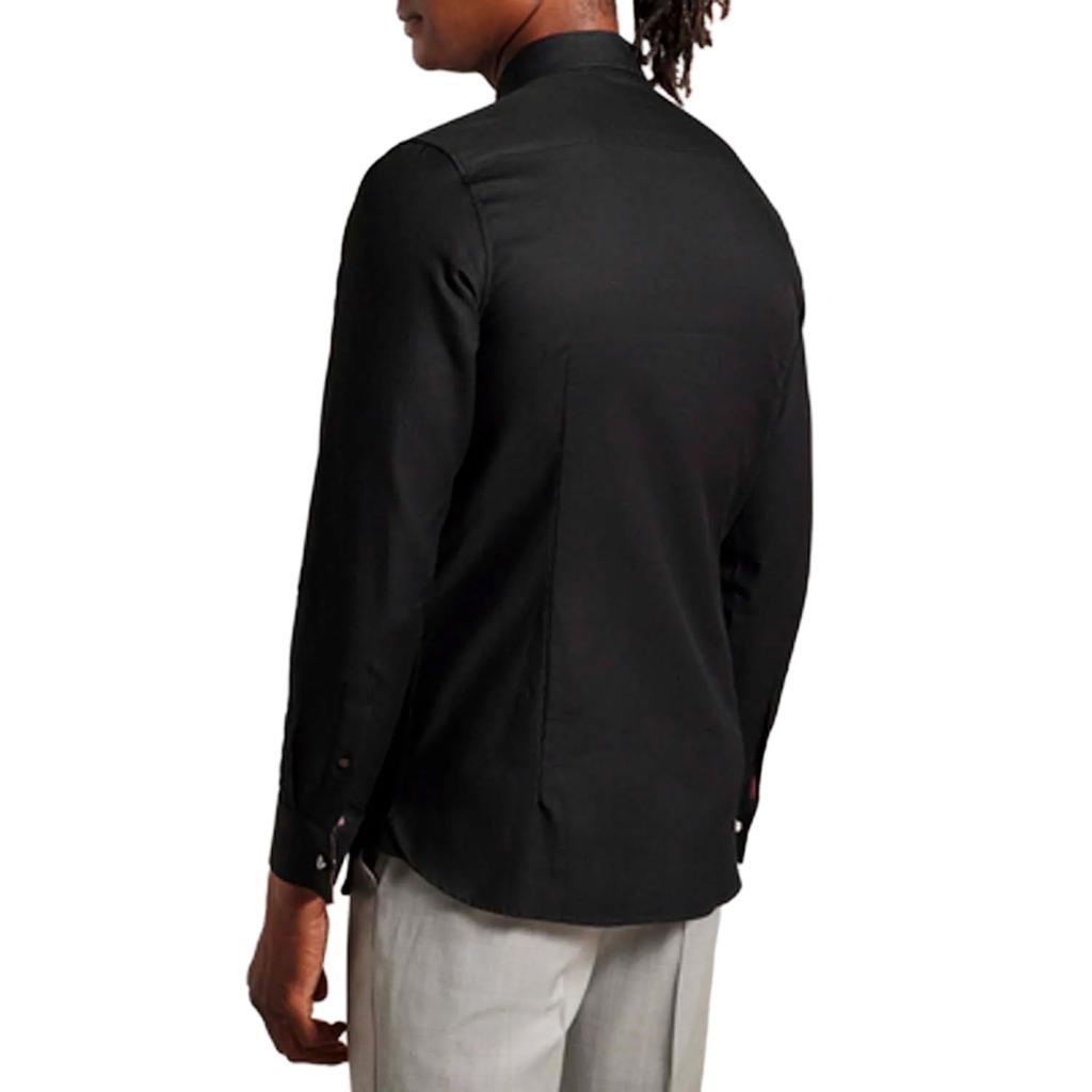 Ted Baker Mens Lecce Textured Stripe Long-Sleeved Shirt