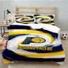 Squadra di Pallacanestro Pacers Set Biancheria da Letto 3 Pezzi, Include 1 Federa per Piumone e 2 Federe per Cuscini, Regalo Perfetto per Natale, Ideale per Camera da Letto, Dormitorio
