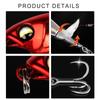 5Pcs Propeller Noise Baits Topwater Fishing Lures Propeller Tractor Hard Baits Fish Hook for Saltwater and Freshwaters