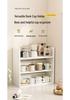 Multi-Layer Dining Table Storage Rack: Desktop Organizer for Snacks & Seasonings, Cup Holder, Wooden Design for Living Room
