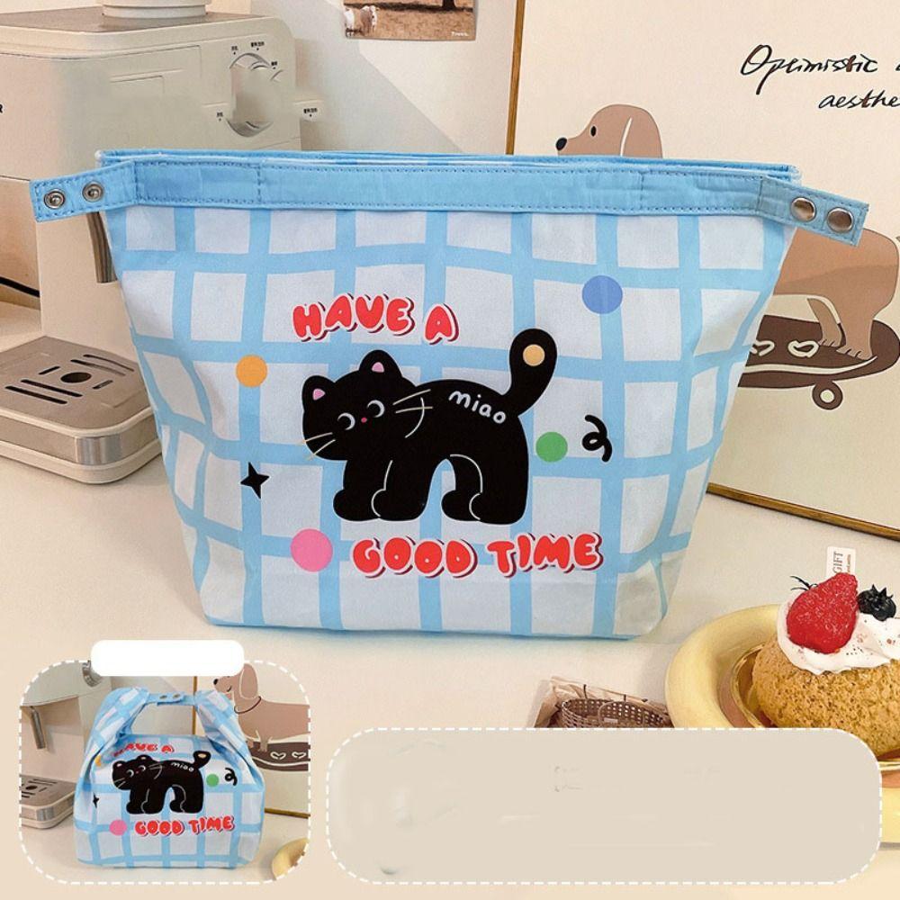Lightweight Insulation Handbag Large Capacity Food Storage Pouch Cute Thermal Lunch Bag  Travel