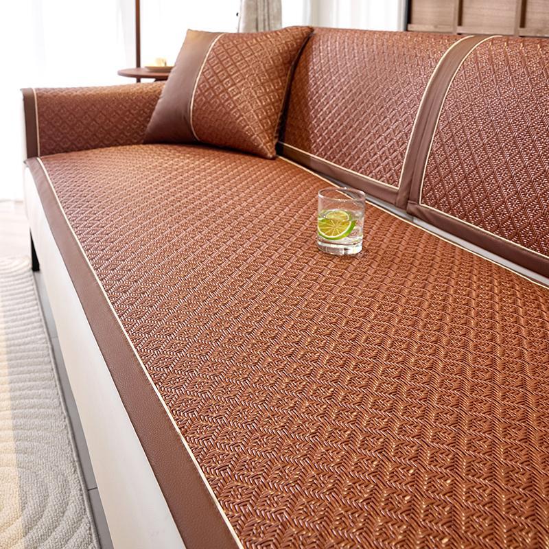 Rattan Mat Sofa Cushion, Summer Mat, Cool Cushion, Seat Cushion Non-Slip, Summer Ice Cushion  New Sofa Cover Cover Cloth