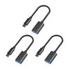 3Pcs/Set Type C To USB 2.0 Female OTG Cable For Phone Tablet Connect U Disk Mouse Keyboards With Braided Design