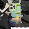 Seaside Sunset Is Suitable for Apple 16Promax Mobile Phone Case Personalized Vitality Case iPhone15/14/13 Europe and America 12