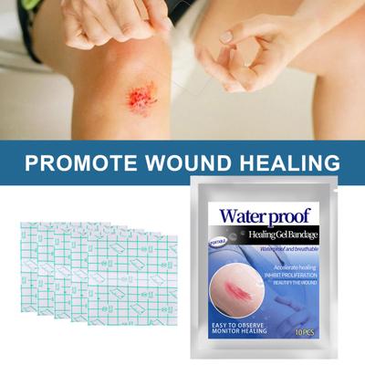 10 Stück Pflaster Atmungsaktiv Dünn Polyurethan Wasserdicht Heilendes Gel Verband