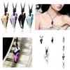 Stylish Korean Short Necklace For Men And Women Artificial Crystal Pendant