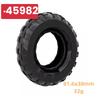 2pcs/lot Building Block Tire Wheel Motorcycle Tyre Car Truck Hub 45982 54120 80279 56907 44771 23799 23798 92912 Brick MOC Set