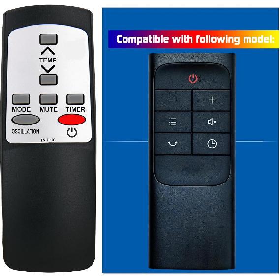 Replacement Remote Control for Dreo Space Heater DR-HSH001 DR-HSH002 DR-HSH003 DR-HSH004 DR-HSHS004A