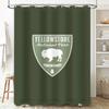 Black Cat Shower Curtain Halloween Decoration Waterproof Bathroom Accessories For Home Decor White Black Cats Print 3D Printed P