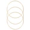 3Pcs 7.9 Iron Craft Hoops Versatile Round Rings for Dream Catchers Floral Wreaths Boho Wall Decor Wedding Decoration