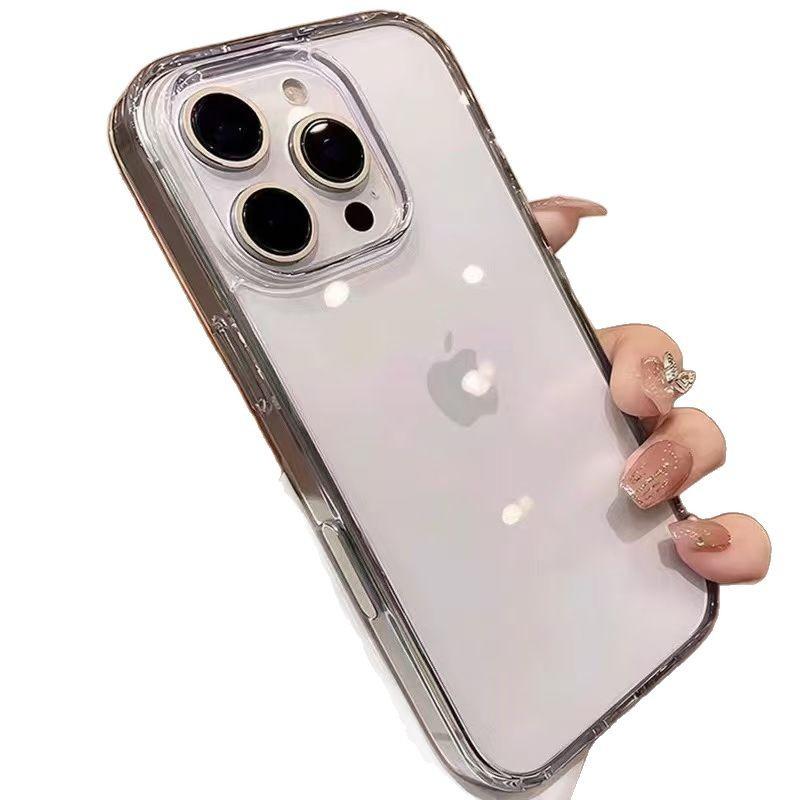 The Ip16pro Transparent Acrylic Phone Case with AI Camera Button for Apple 16pm Is Simple and Fully Wrapped
