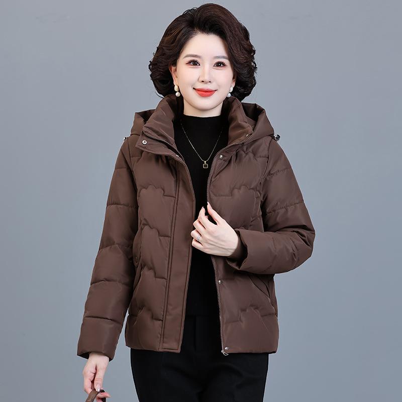 6XL Large Size Winter Mother Cotton Coat Fashion Old Women Winter Thickened Warm Cotton Coat