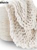 Chunky Knit Wool Blanket - Perfect for Sherpa Blankets