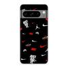 Case for Google Pixel 8 Pro NIKE JORDAN WHITE RED Black Background