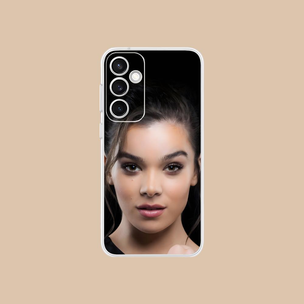 Hailee Steinfeld Clear Mobile Phone Case for Samsung Galaxy S25 S24 S23 S22 S21Plus FE Ultra Colorful Cover