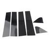 For CHEVY Silverado GMC Sierra 1500 2019-24 Pillar Posts Window Door Trims Black