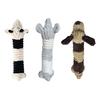 Plush Animal Dog Toy Squeaky Stuffed Long Animal Dogs Chew Toy for Puppy Teething Tug-of-War Interactive Play