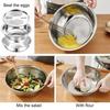 Stainless Steel Drain Basket 5 in Basin with Grater 1 Multifunctional Kitchen Drainage Chopping Strainer Basin for Vegetable