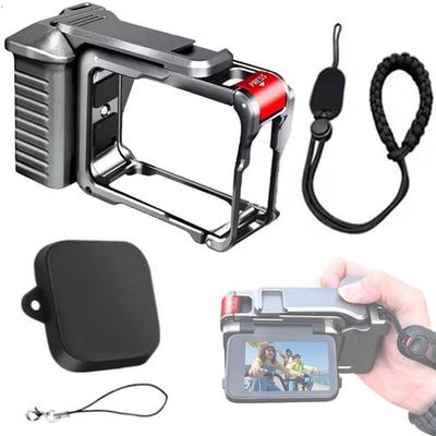 Insta360 Ace Pro Camera Cage Kit with Grip Metal Magnetic Camera Grip Shutter Lens and Strap Pro2/Ace Mount, Frame, Bracket, Button, Cap, Anti-Loss