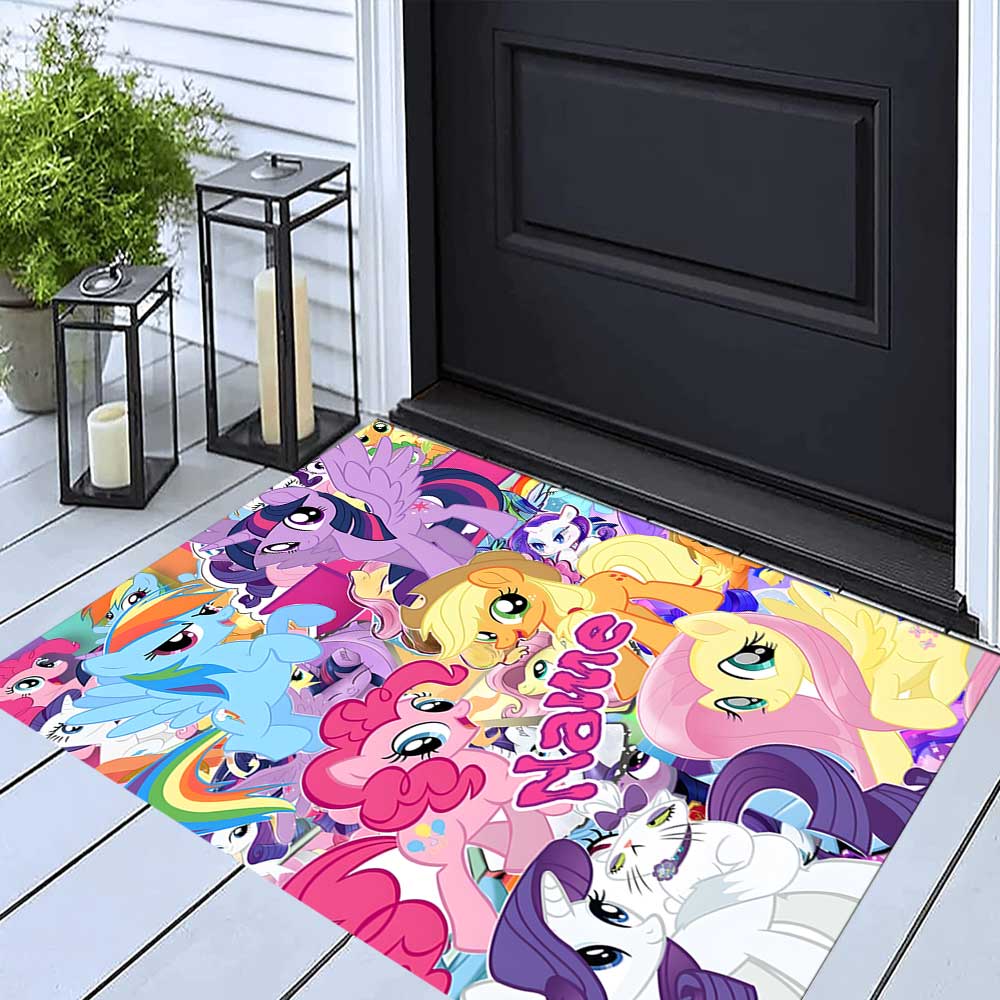 Little Pony (10) Customize your name rug, office chair cushion, home bedroom living room gift.
