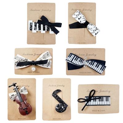 Haarspangen Haarnadeln Haarclips Haaraccessoires Kopfschmuck Niedliches Haar Violine Musiknote Kopfschmuck für tägliches Tragen Partys