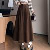 Navava Womens Vintage Corduroy Long Skirt Ns404