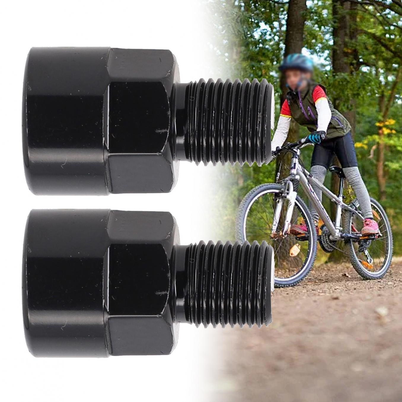 

Bike Pedal Adapter Fits 9/16 inch Pedals & 1/2 inch Cranks Convert Parts