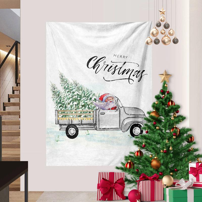 Cross-border Snowman Christmas Series Tapestry Digital Printing Hanging Cloth Foreign Trade