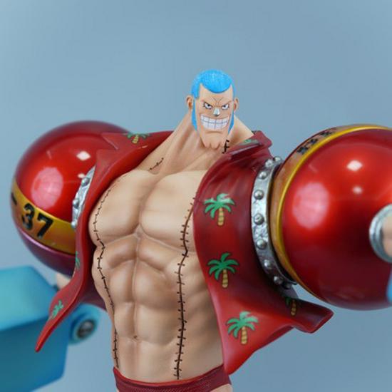 One Piece Double Head Figure: Monkey D. Luffy & Franky Statue (Large Size)