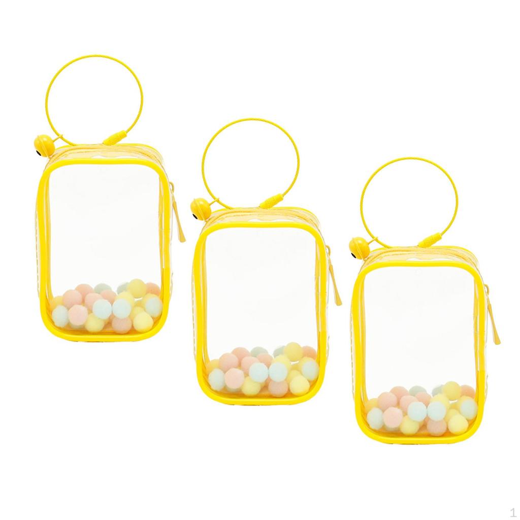 Clear Figure Display Bag Collectibles Case for Mini Figures Zipper Closure Dustproof