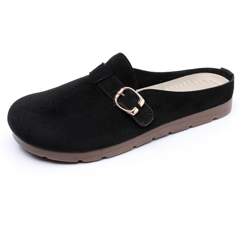 Spring and Autumn New Shoes Women's Soft Sole Casual Slippers Shallow Mouth Mom Shoes Versatile One Pedal Women