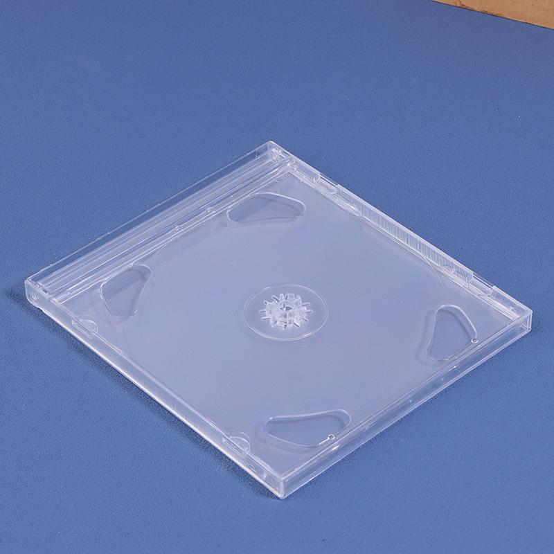 Transparent Plastic Double Disc Dvd Case Portable Cd Storage Package Case Durable Dvd Box Thicken Cd Dvd Disc Box Storage Case
