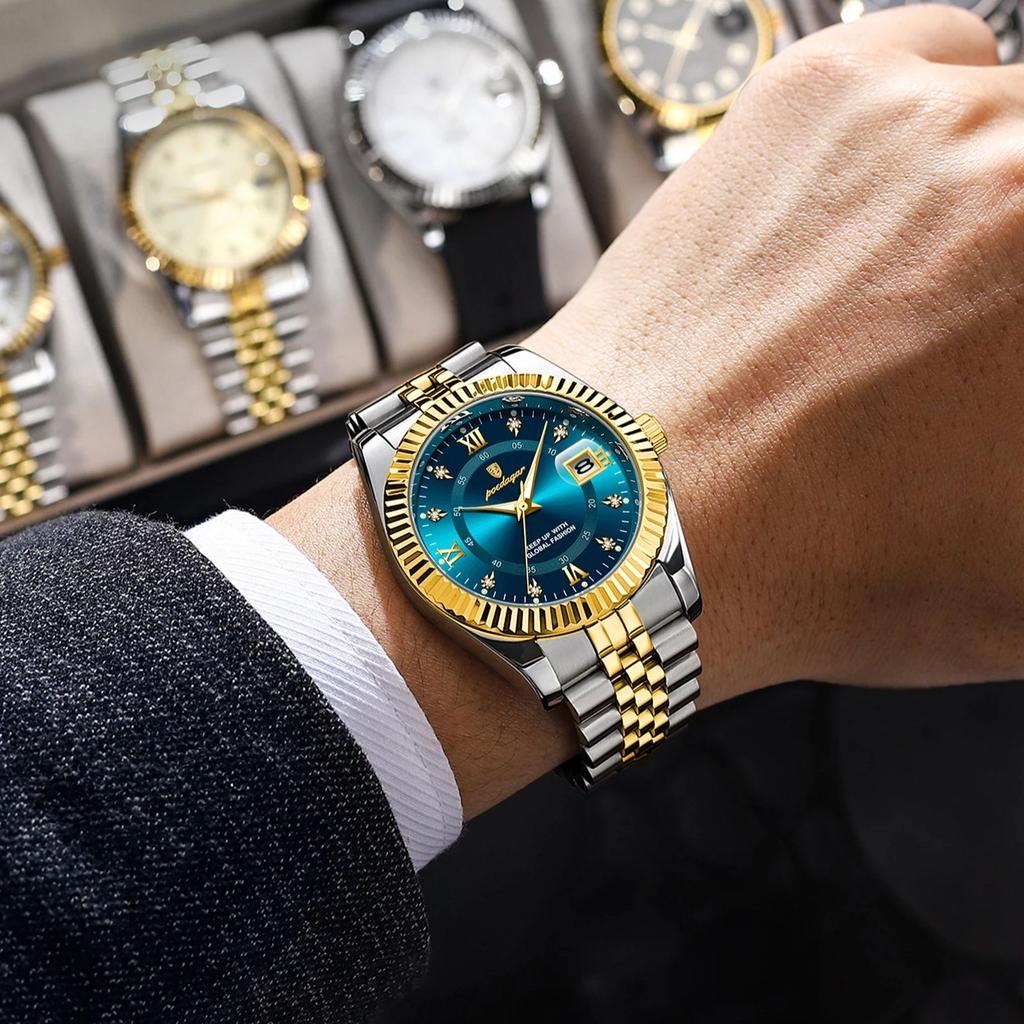 Luxury Sport Wrist Watch For Man Waterproof Luminous Date Men Watch Quartz Stainless Steel Men's Watches Male