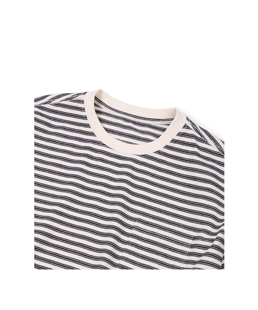 Itci (Base) Stripe Pocket Long Sleeve (Ivory)