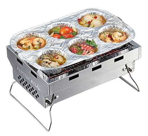 Captain Stag UG-62 Stainless Steel Solo Grill Compact Barbecue Stove