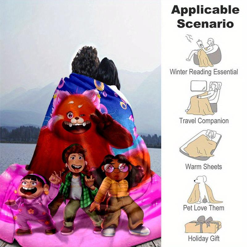 1 Stück, "Wohnkultur Decke Weich & Gemütlich Roter Panda Design für Sofa, Couch, Bett, Reisen, Camping