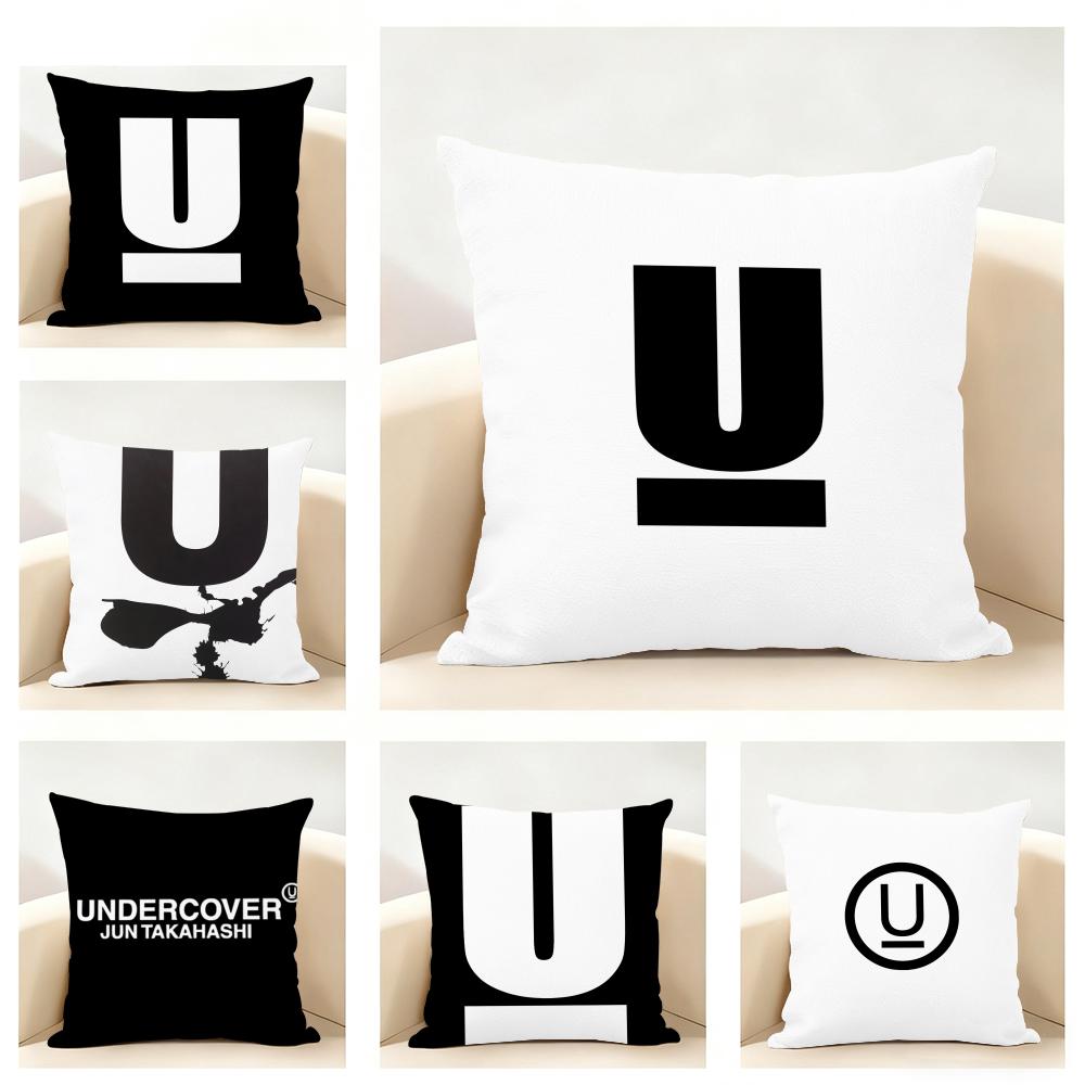 Japanese Fashion Brand UUndercover Cushion Cover Linen Pillowcase Soft for Sofa Bed Home Room Decor