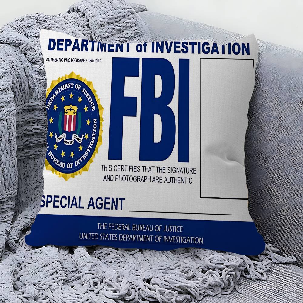 Polizei FBI Kissenbezug Sofakissenbezug Heimzimmer Dekoration Kindergeschenk