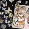 40Pcs Colorful Gold Foil Iridescent Butterfly Stickers Ins Hot Style Journal Decor Stickers