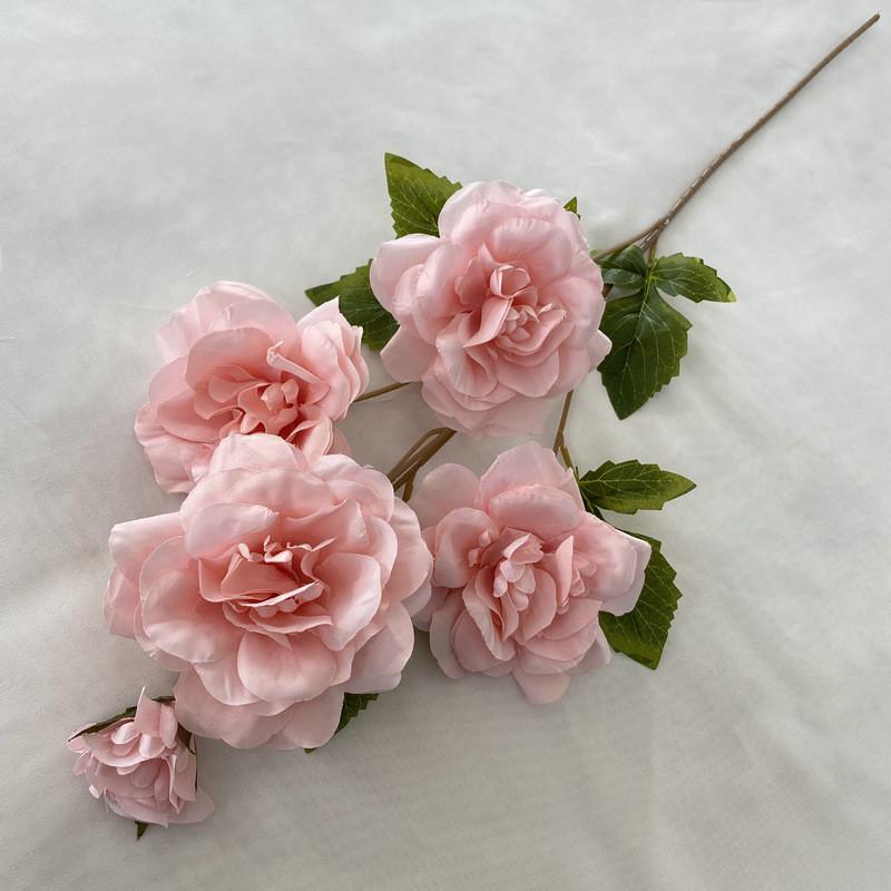 Silk Rose Bouquet For Wedding Decor Photography Props Home Gift Styling