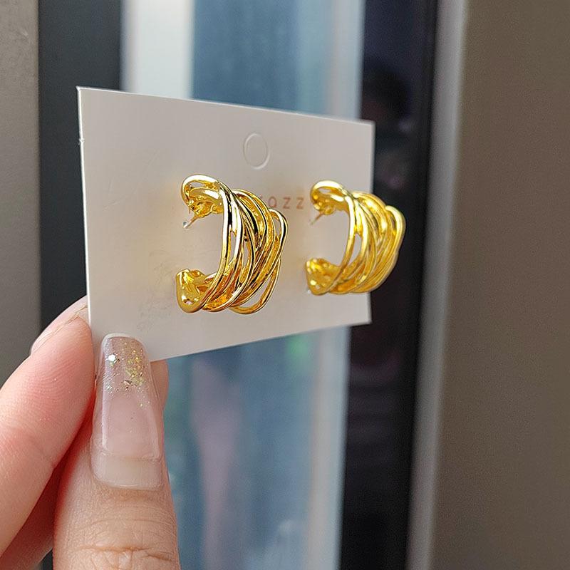 

Винтажные высококачественные полые металлические серьги с кольцами в виде хипстерских нишевых сережек для женщин