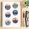 50PCS City Collage Lee Designsca Graffiti Sticker Decorative Luggage Water Cup Phone Case Guitar Waterproof Decal Toy