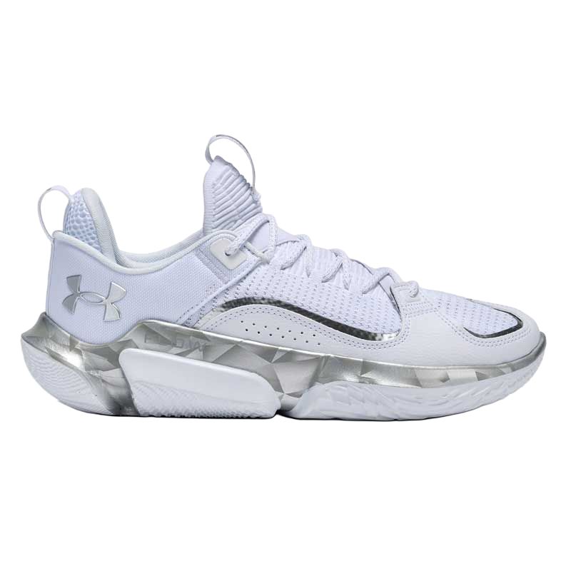 Under Armour Flow FUTR X 3 VVS White Distant Grey Silver Unisex Sneakers Metallic-Silver 3028020-100