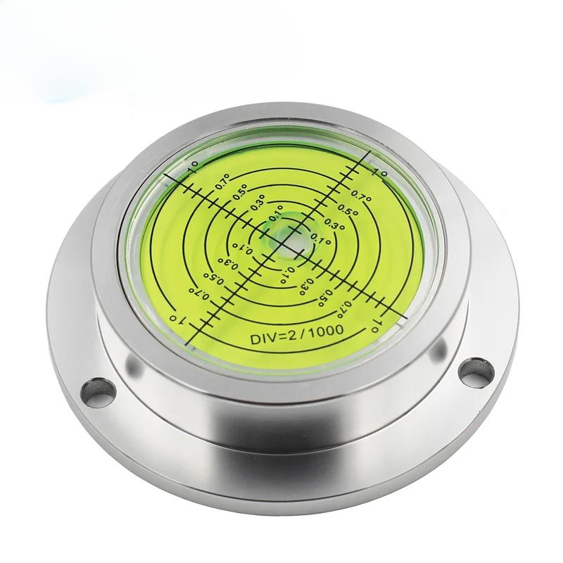 Dia90mm Rund Universal Wasserwaage Blase Perle Blister mit Kappe für Kran Bau Maschinen Leuchtende Optional