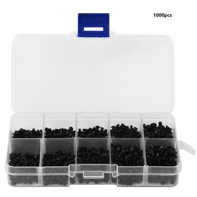 Strojní šroub s plochou hlavou křížový černý uhlíková ocel upevňovací prvky pro elektronický průmysl 1000ks