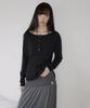 UGLYSHADOW Placket Rib T-Shirt (Black)