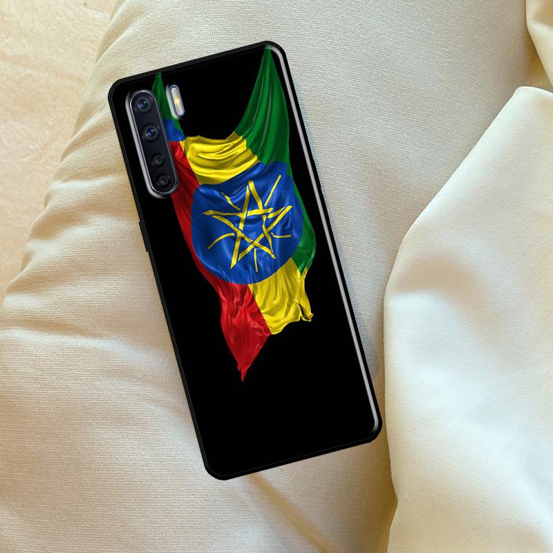Cool Ethiopia Flag Case For Oppo A98 A78 A18 A38 A58 A5 A6 Pro A54 A74 A94 A17 A57 A80 A60 A40 A96 A76 A16 A15