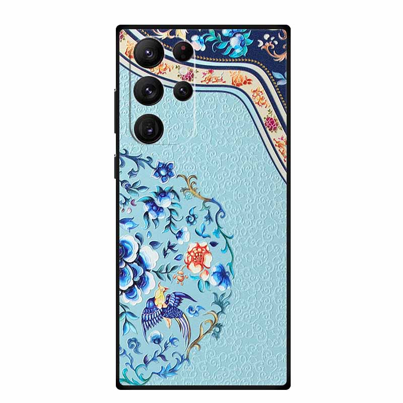 3D Emboss Case For Samsung Galaxy S25 Ultra Phone Case Soft Silicone Coque For Samsung S25 S23 S22 S24 Ultra Back Cover Case Bag